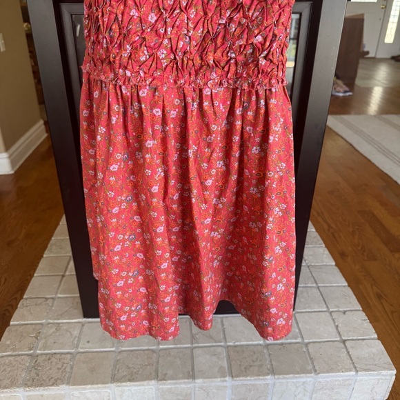 Free People "Petunia" Backless Midi Dress Quilted Front 100% Cotton - Picture 4 of 7